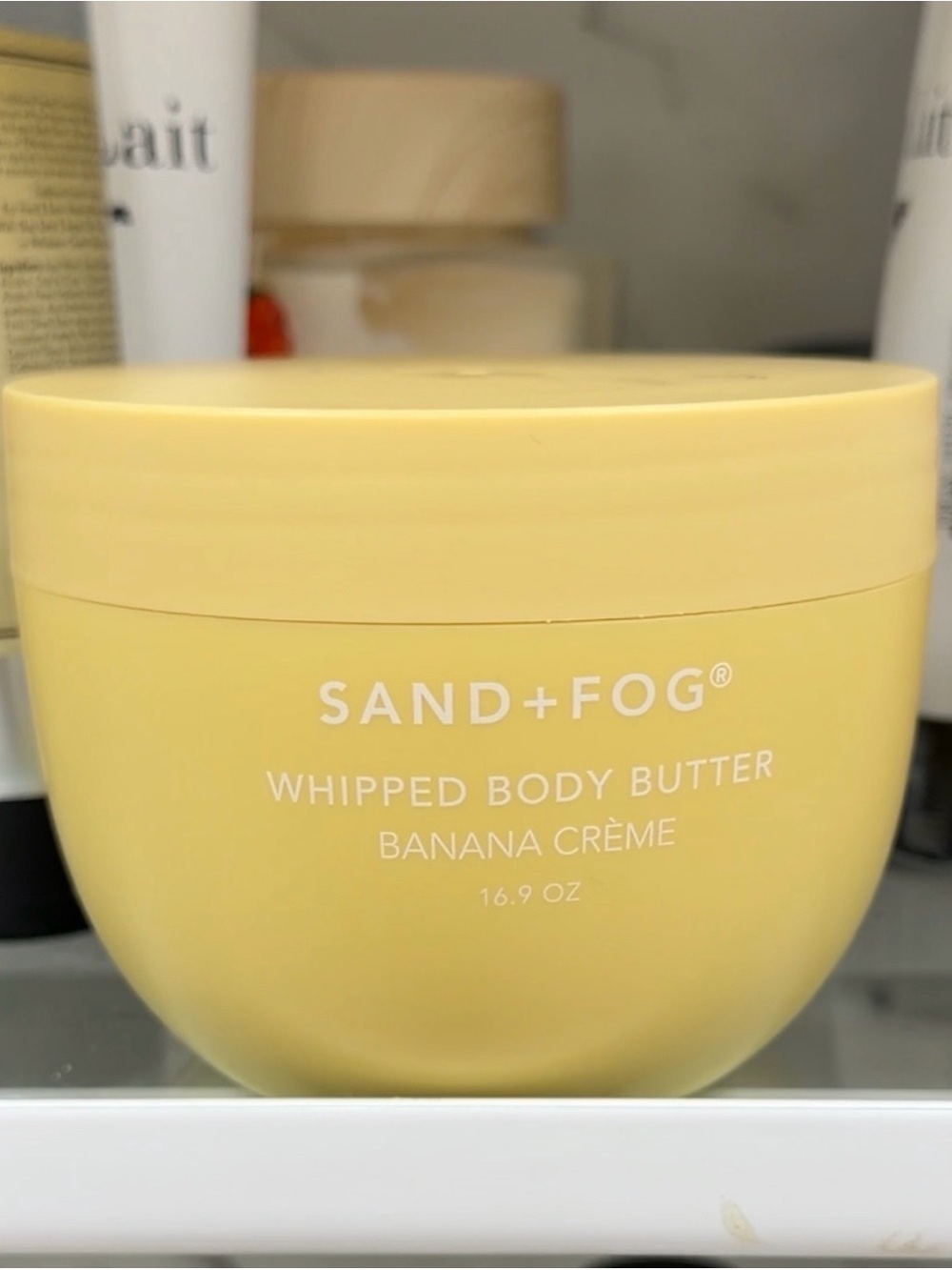 SAND+FOG Banana Crème Whipped Body Butter - Yellow